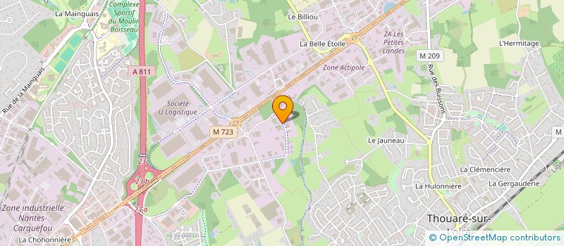 localisation de l'entreprise B E N E C O à SAINTE-LUCE-SUR-LOIRE