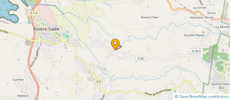 localisation de l'entreprise B.E.N.K.  RIVIERE-SALEE