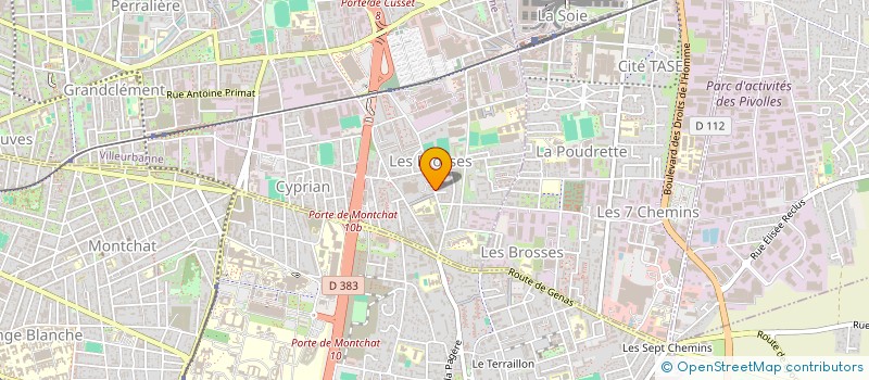 localisation de l'entreprise B E P T à VILLEURBANNE