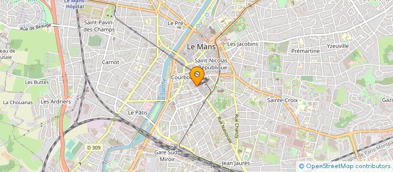 localisation de l'entreprise B.E.P.V à LE MANS