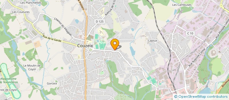 localisation de l'entreprise B.E. PARE-BRISE PRO à COUZEIX