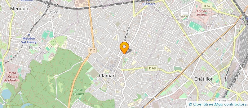 localisation de l'entreprise B E R-BUREAU D'ETUDE ET DE REALISATION à CLAMART