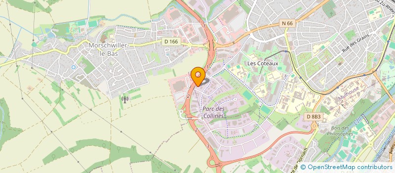 localisation de l'entreprise B.E. REACONCEPT à MULHOUSE