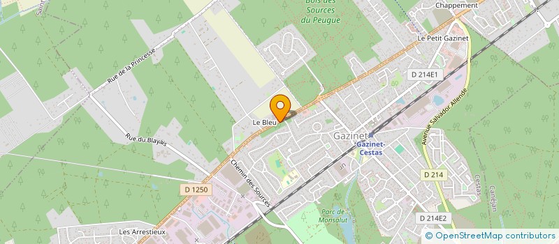 localisation de l'entreprise B.E.S.  CESTAS