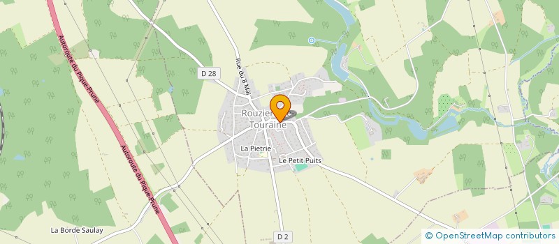 localisation de l'entreprise B.E.S INVESTISSEMENTS à ROUZIERS-DE-TOURAINE