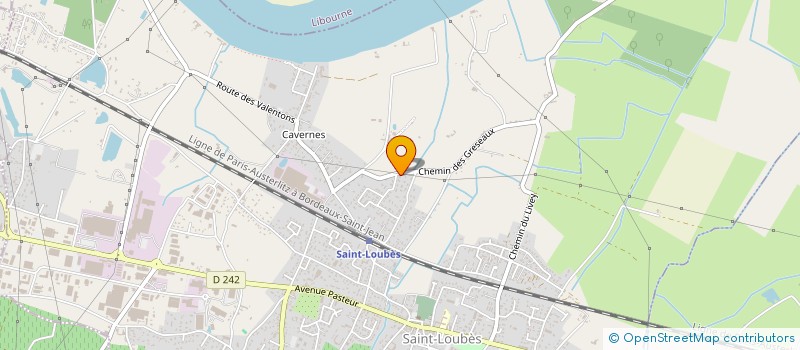 localisation de l'entreprise B.E.S.L. 33  SAINT-LOUBES