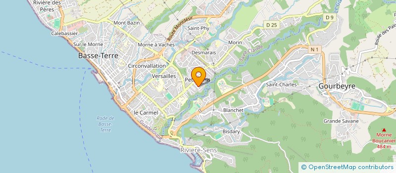 localisation de l'entreprise B.E.S.T COLIBRI à BASSE-TERRE