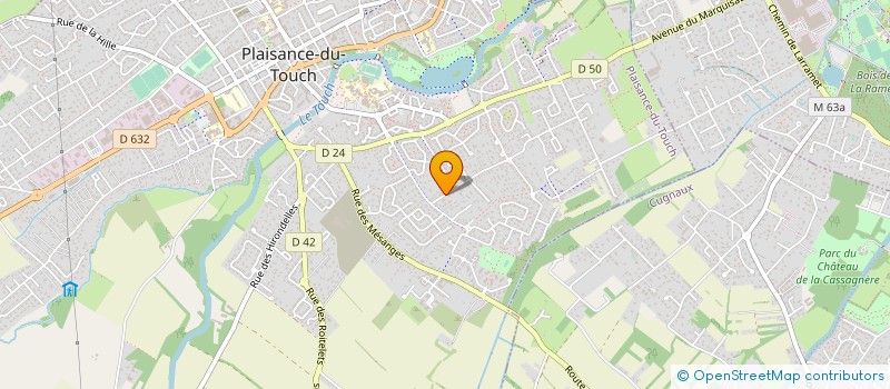 localisation de l'entreprise B E S TRANSPORT à PLAISANCE-DU-TOUCH