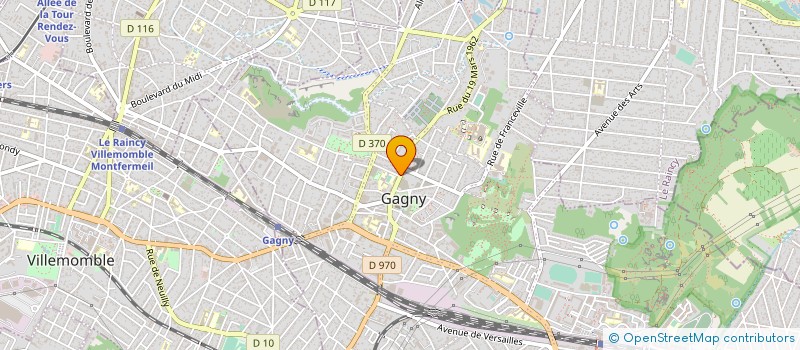 localisation de l'entreprise B.E. SERVICES à GAGNY