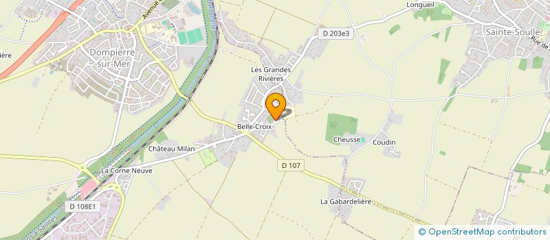 localisation de l'entreprise B.E.T. ATLANTEC  DOMPIERRE-SUR-MER