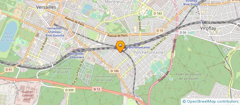 localisation de l'entreprise B.E.T. BUIL à VERSAILLES