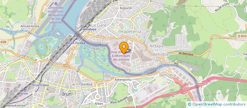 localisation de l'entreprise B.E.T. CAZEAUX  HENDAYE