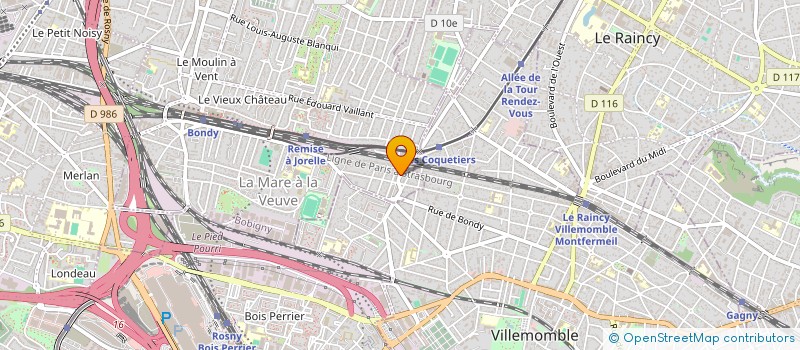 localisation de l'entreprise B.E.T.E.P à BONDY