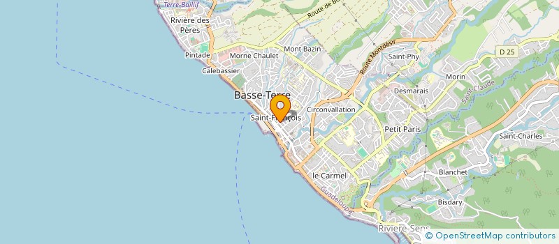 localisation de l'entreprise B.E.T FALLOPE à BASSE-TERRE
