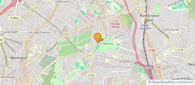localisation de l'entreprise B.E.T. MANAGEMENT PEUVRIER à MONTREUIL