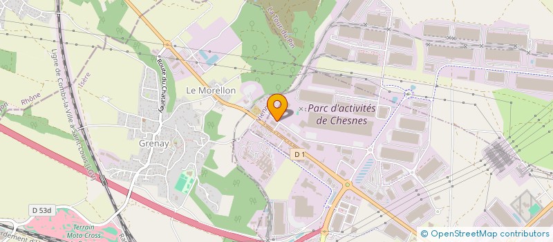 localisation de l'entreprise B.E.T. PIEMONTESI à SAINT-QUENTIN-FALLAVIER