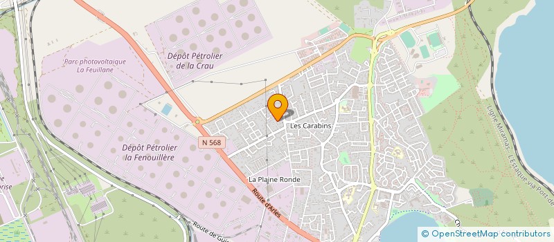 localisation de l'entreprise B.E.V BUREAU D'ETUDES DU VAR  FOS-SUR-MER