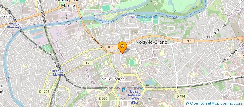 localisation de l'entreprise B.E V&D à NOISY-LE-GRAND