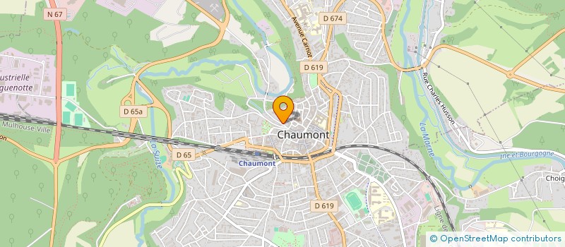localisation de l'entreprise B.E.V.I. à CHAUMONT