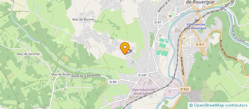 localisation de l'entreprise B-ENERGIES  VILLEFRANCHE-DE-ROUERGUE