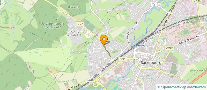 localisation de l'entreprise B-EST CONCEPT à SARREBOURG