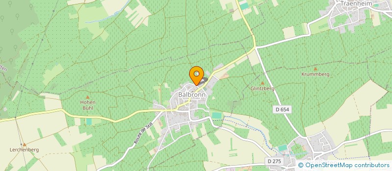 localisation de l'entreprise B'EST COUVERTURE  BALBRONN