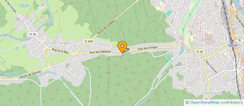 localisation de l'entreprise B.EST ELEC'  CHANTRAINE