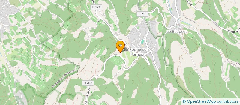 localisation de l'entreprise B ET A DUPONT SARL  LA ROQUE SUR PERNES