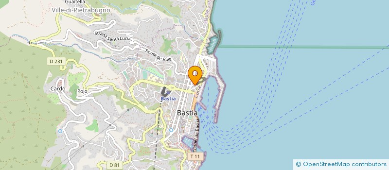 localisation de l'entreprise B ET AL à BASTIA