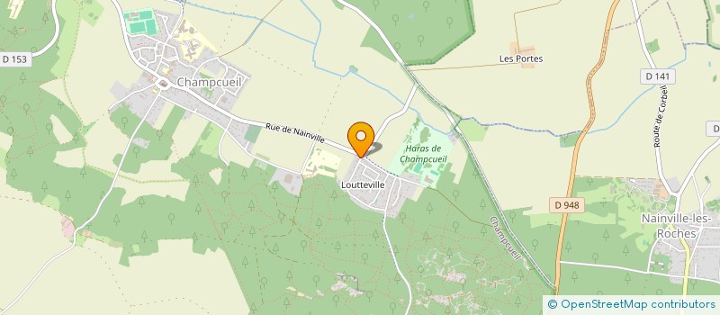 localisation de l'entreprise B ET B à CHAMPCUEIL
