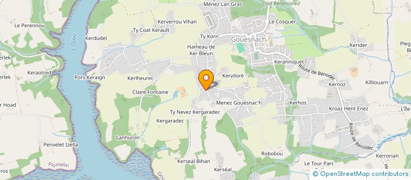 localisation de l'entreprise B ET B  GOUESNACH