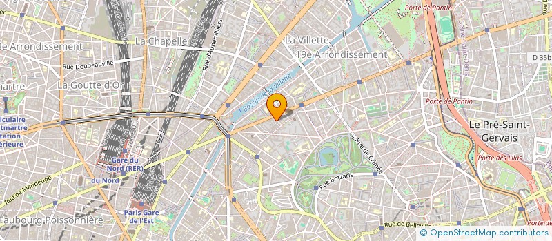 localisation de l'entreprise B ET B  PARIS