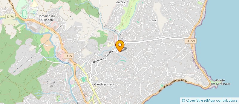 localisation de l'entreprise B ET B IMMOBILIER à SAINTE-MAXIME
