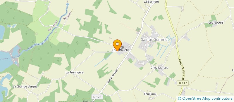 localisation de l'entreprise B ET B LOCATION  SAINTE-GEMME