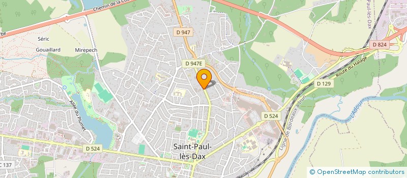 localisation de l'entreprise B ET C à SAINT-PAUL-LES-DAX