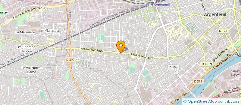 localisation de l'entreprise B ET C CLIMATISATION à ARGENTEUIL