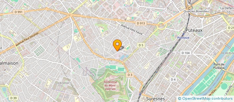 localisation de l'entreprise B ET C INTERNATIONAL  NANTERRE