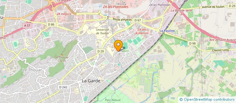 localisation de l'entreprise B ET D MULTISERVICES à LA GARDE