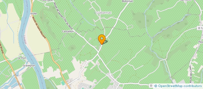 localisation de l'entreprise B ET F  SAINTE-CROIX-DU-MONT