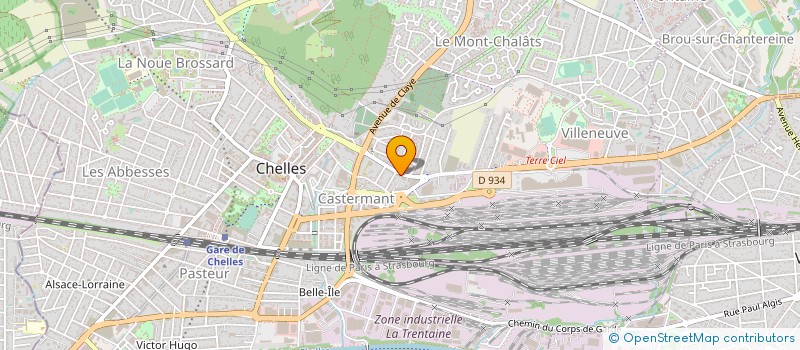 localisation de l'entreprise B ET F FITNESS à CHELLES