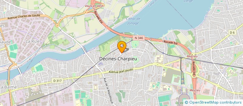 localisation de l'entreprise B ET F N49  DECINES-CHARPIEU