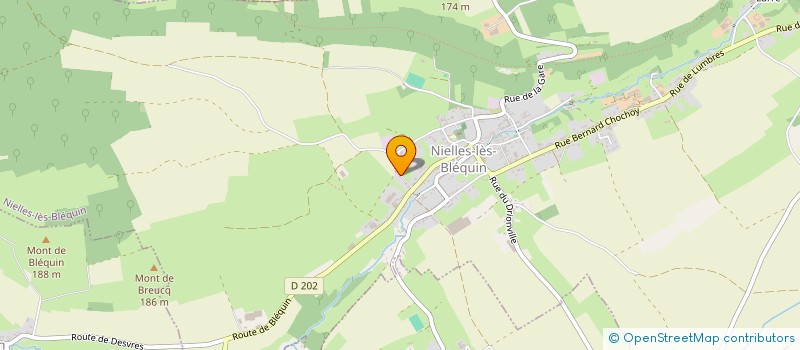 localisation de l'entreprise B ET F RENOVATION  NIELLES-LES-BLEQUIN