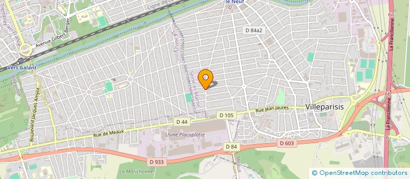 localisation de l'entreprise B ET F STELLA à VILLEPARISIS