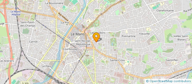 localisation de l'entreprise B ET G  LE MANS