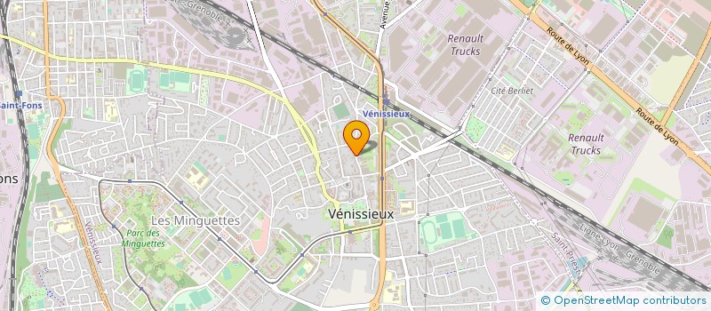 localisation de l'entreprise B ET H LOCATION  VENISSIEUX