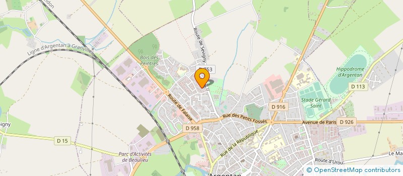 localisation de l'entreprise B ET J PERMIS RUSE à ARGENTAN