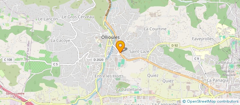 localisation de l'entreprise B ET J SUD FERMETURES à OLLIOULES