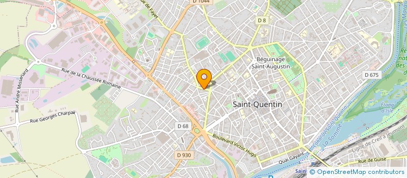 localisation de l'entreprise B ET M EXPRESS à SAINT-QUENTIN