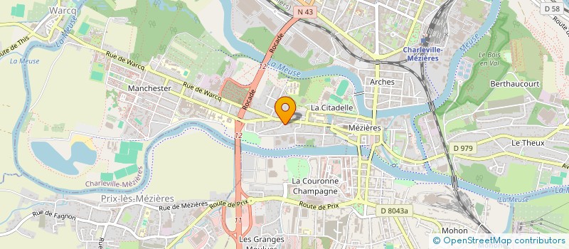 localisation de l'entreprise B ET O PRODUCTION  CHARLEVILLE-MEZIERES