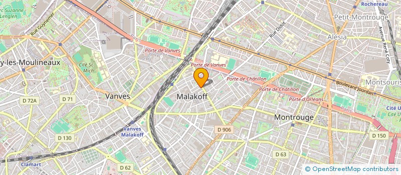 localisation de l'entreprise B ET S CONCEPTION à MALAKOFF